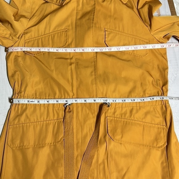 Avec Les Filles Hooded Anorak Jacket Size XS Mustard - Picture 8 of 13